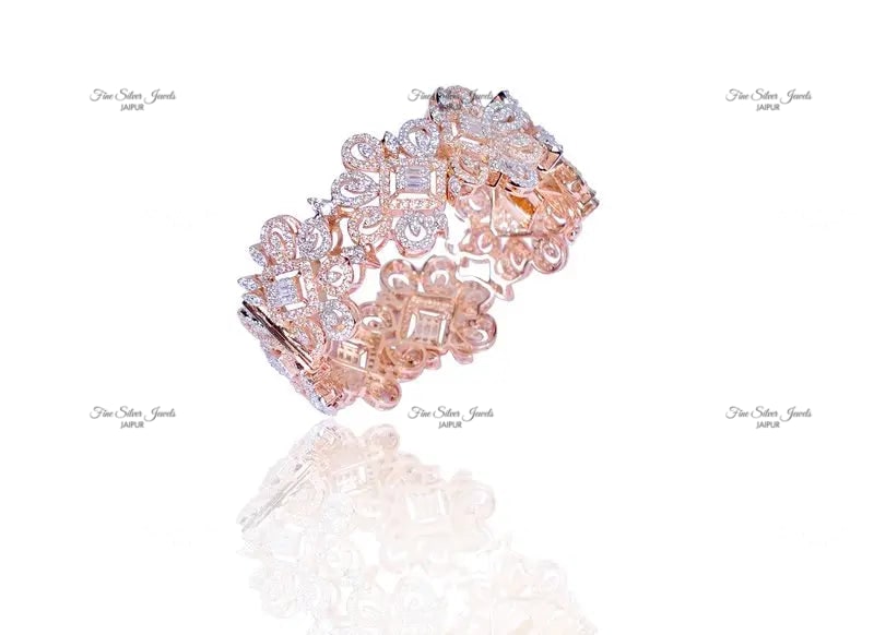 ROSE GOLD SWAROVSKI BRACELET finesilverjewels