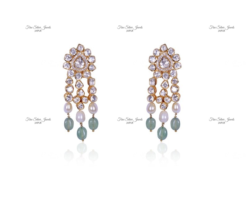 PRISTINE POLKI NECKLACE SET finesilverjewels