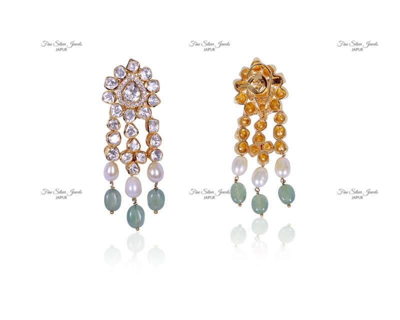 PRISTINE POLKI NECKLACE SET finesilverjewels