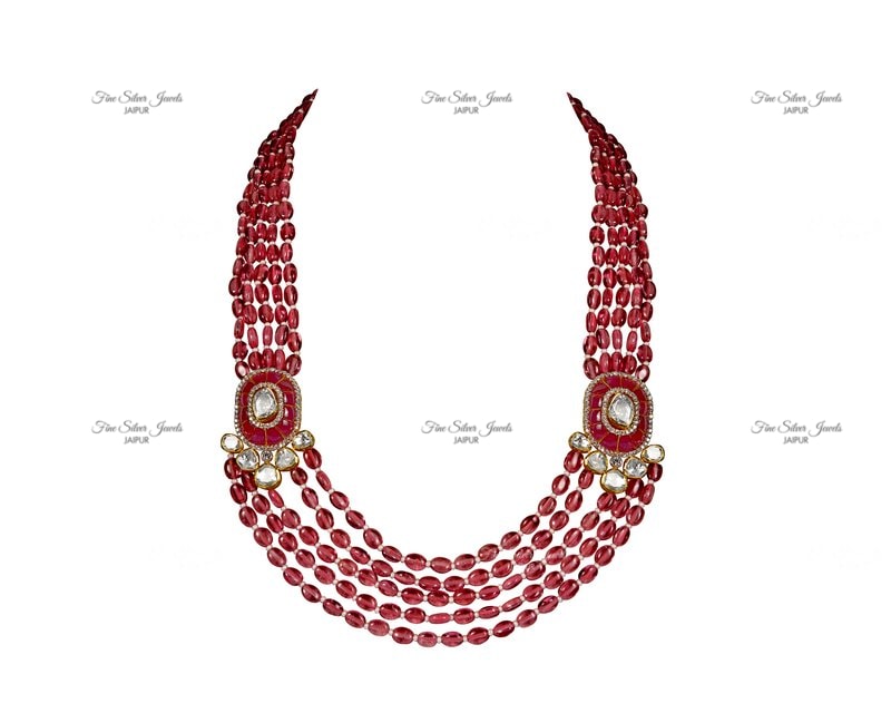 RUBY BLISSFUL NECKLACE SET finesilverjewels