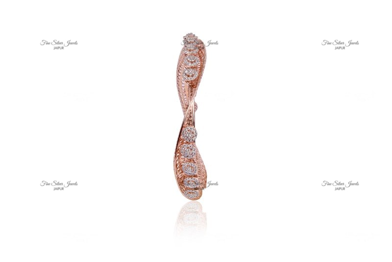 92.5 silver TWISTED BANGLE finesilverjewels