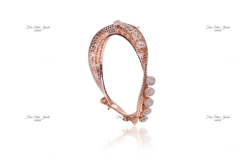 92.5 silver TWISTED BANGLE finesilverjewels