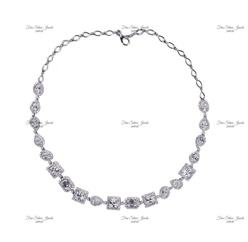 MULTI SHAPE NECKLACE finesilverjewels