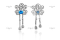 TURQUOISE BLUE EARRINGS finesilverjewels
