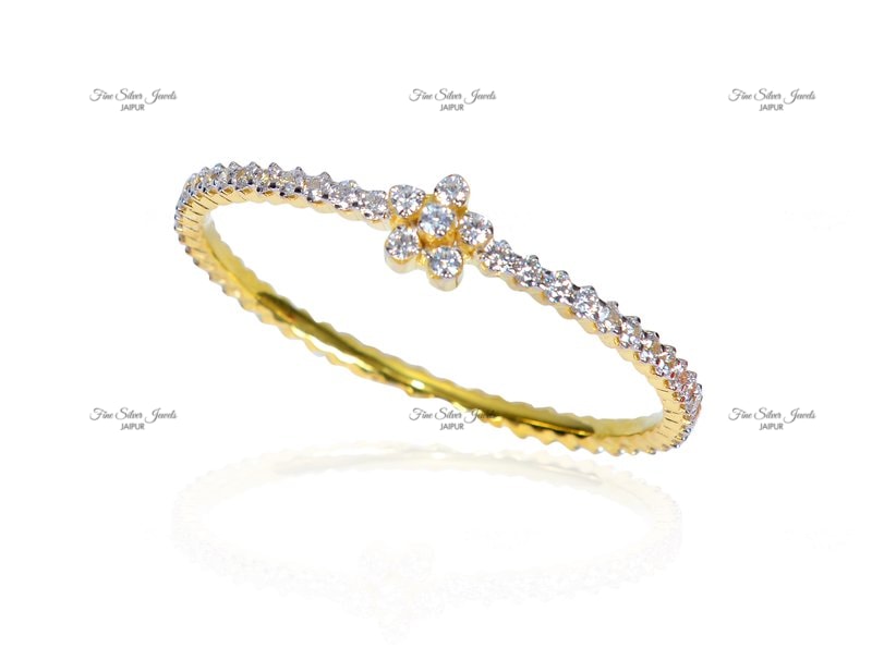 GOLDEN SWAROVSKI BANGLE finesilverjewels