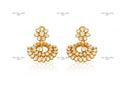 GOLD FINISH POLKI CHANDBALI finesilverjewels